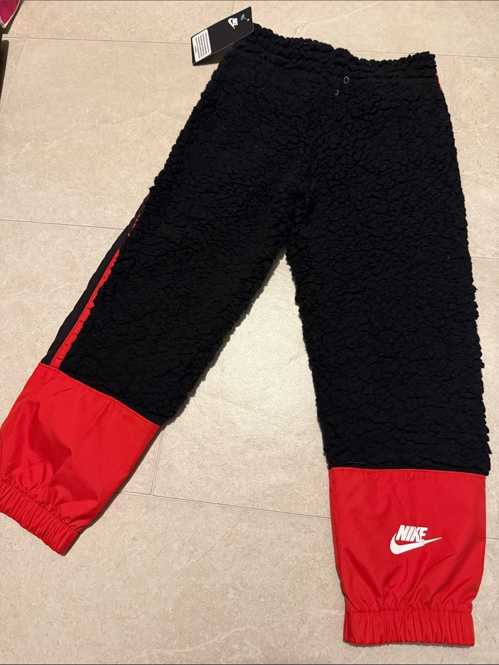 Nike Black with Red Trim Boys Athletic Shorts